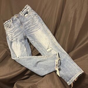 Stylish RISEN Blue Distressed Jeans